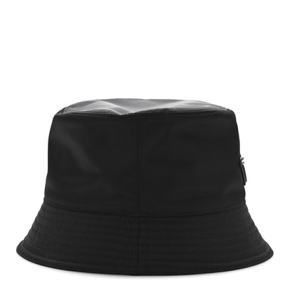 Prada Re-Nylon Metal Triangle Logo Womens Bucket Hat L Black 6 of 9