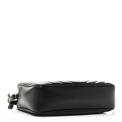 Saint Laurent Calfskin Matelasse Monogram Lou Camera Bag Black 4 of 10