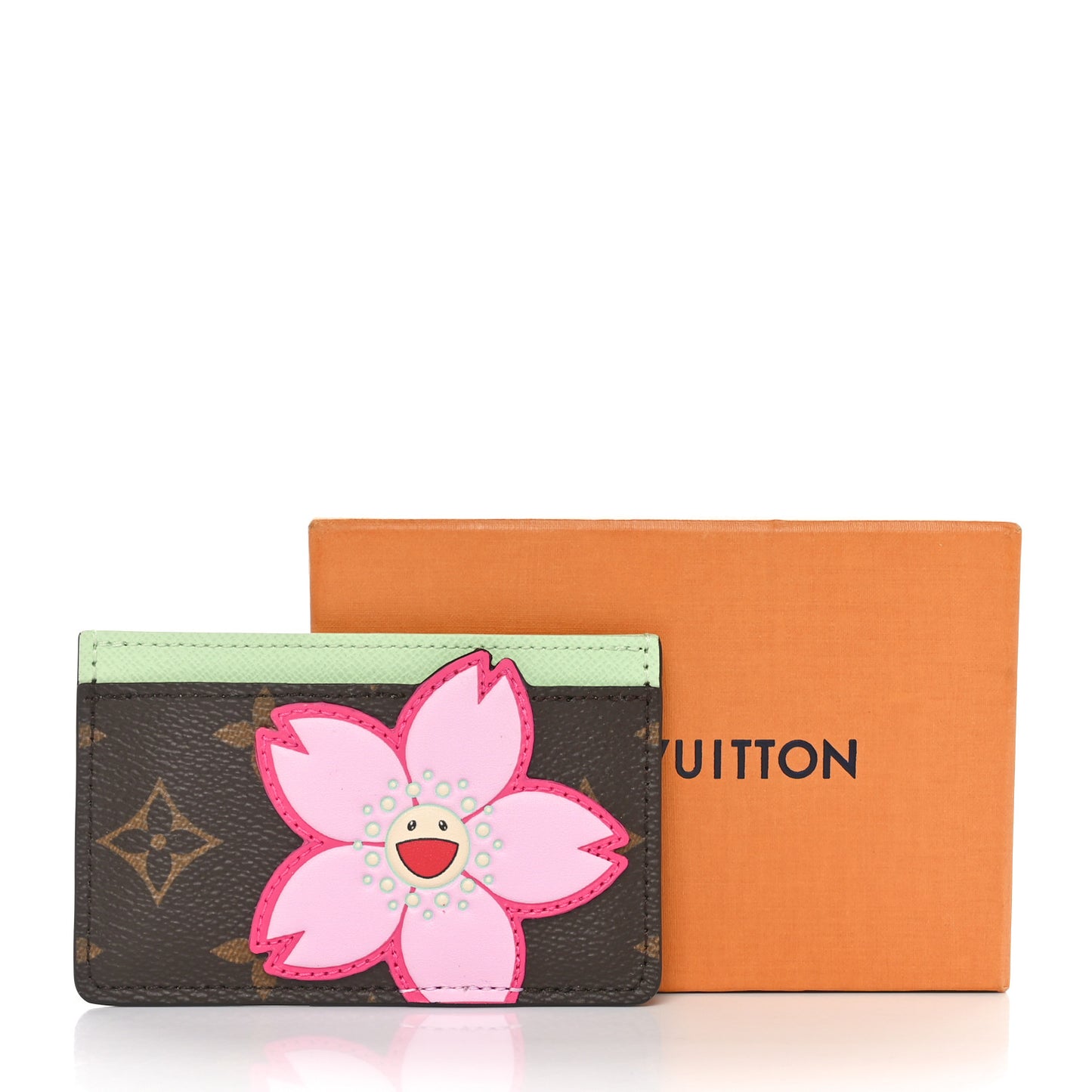 LV X TM Monogram Cherry Blossom Card Holder Sakura Brown