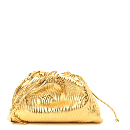 Bottega Veneta Metallic Bark Calfskin The Mini Pouch Gold 1 of 11