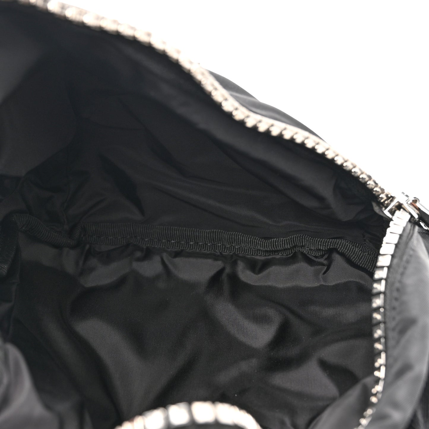 Nylon G-Zip Small Triangle Bag Black