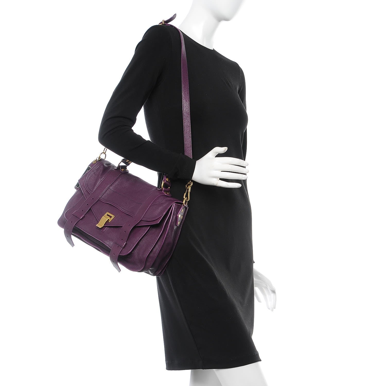 Proenza Schouler Lambskin Medium PS1 Satchel Veruca Salt 2 of 8