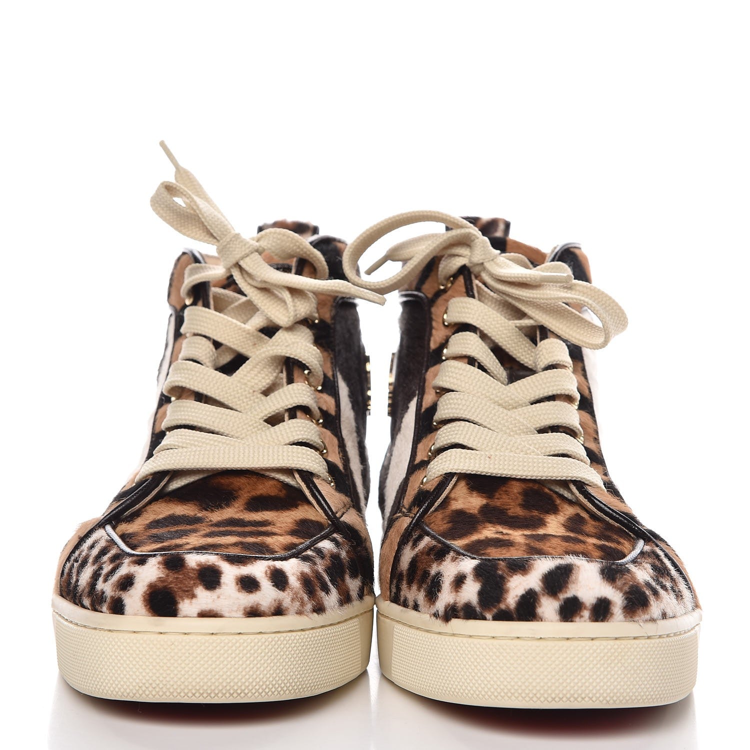Christian Louboutin Calf Hair Animal Print Rantus Orlato Flat Sneakers 38.5 Multicolor 2 of 12