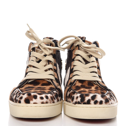 Christian Louboutin Calf Hair Animal Print Rantus Orlato Flat Sneakers 38.5 Multicolor 2 of 12