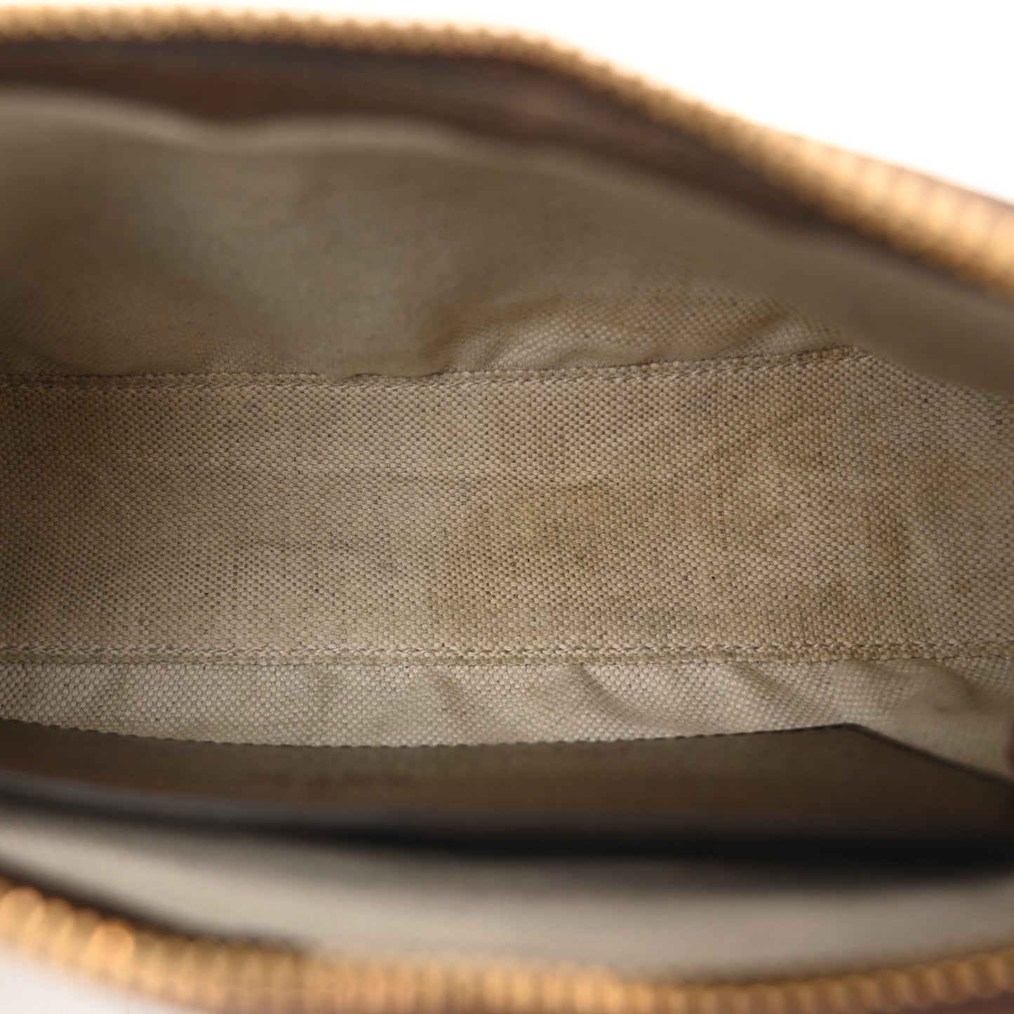 GG Supreme Monogram Textured Dollar Calfskin Web Small Ophidia GG Handbag Beige Ebony New Acero