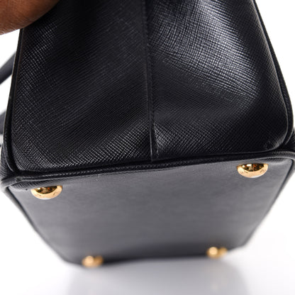 Prada Saffiano Medium Galleria Double Zip Tote Black 12 of 14