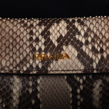 Prada Python Large Double Bag Roccia 7 of 10