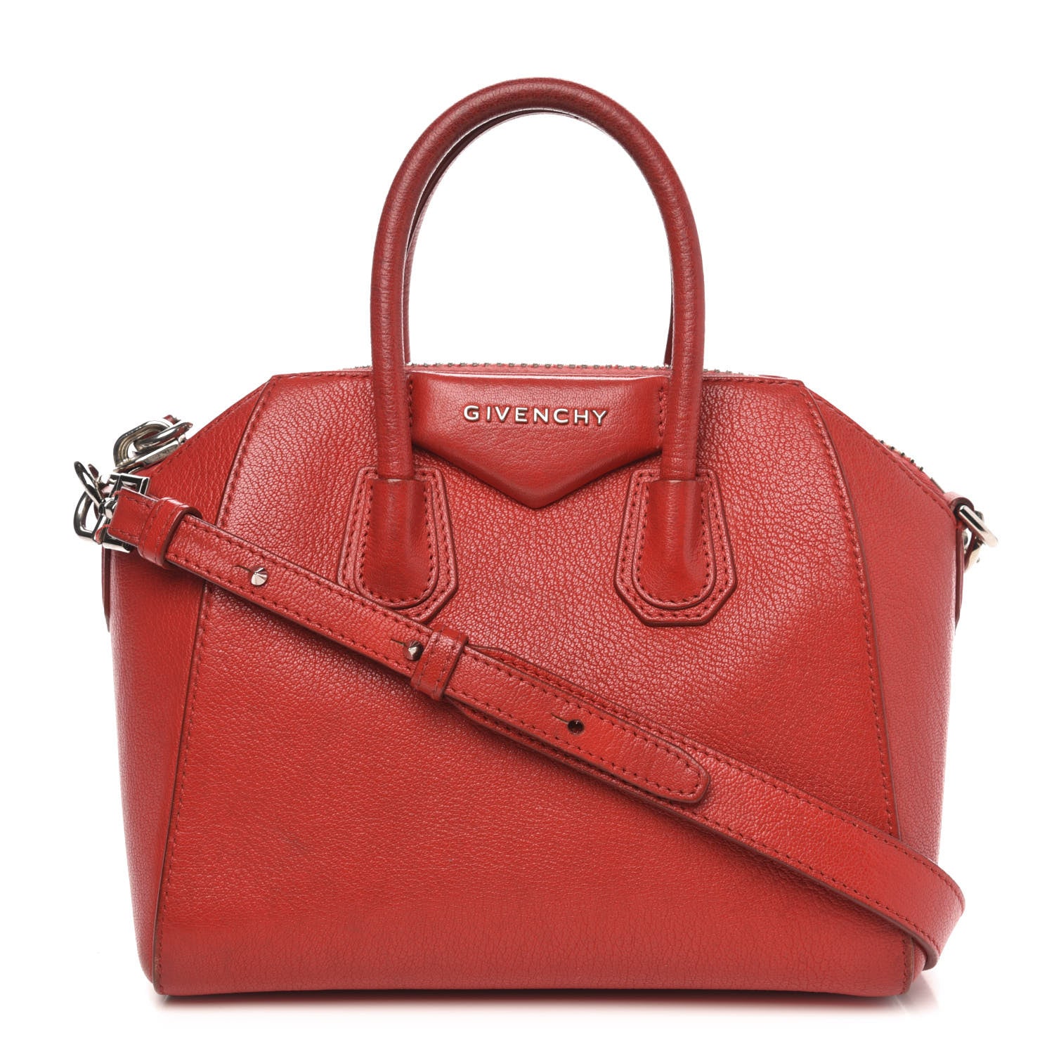 Givenchy Sugar Goatskin Mini Antigona Medium Red 1 of 16