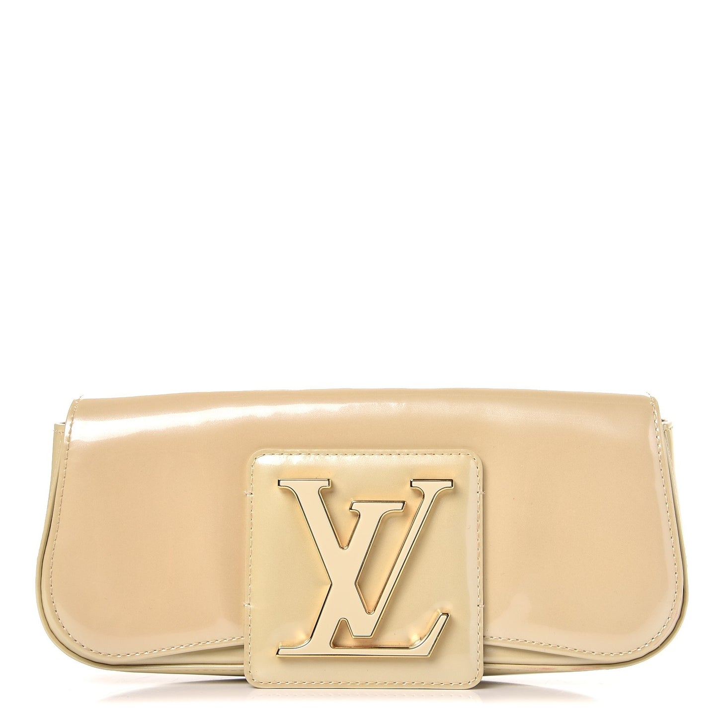 Patent Sobe Clutch Blanc Corail