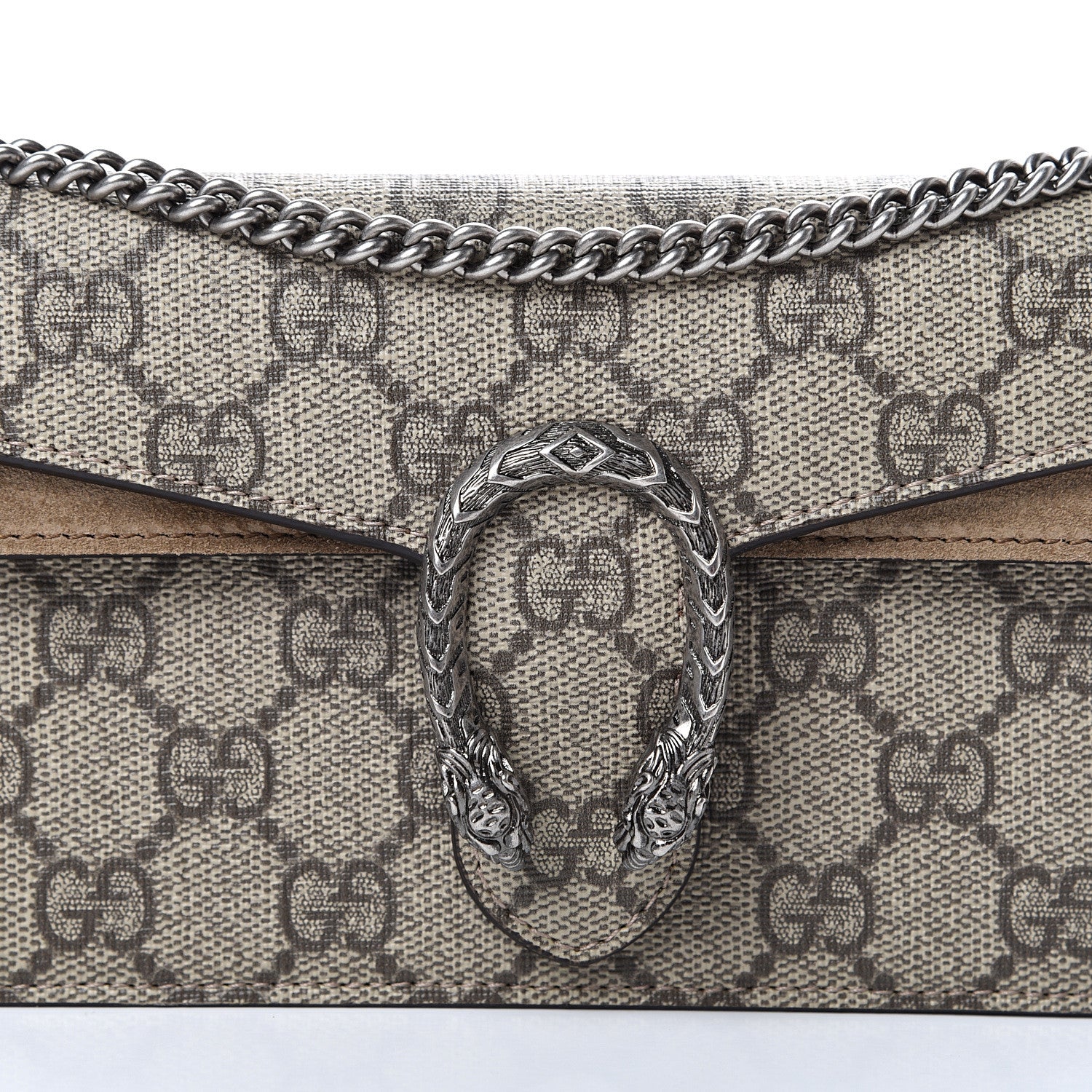Gucci GG Supreme Monogram Super Mini Dionysus Shoulder Bag Taupe 7 of 9