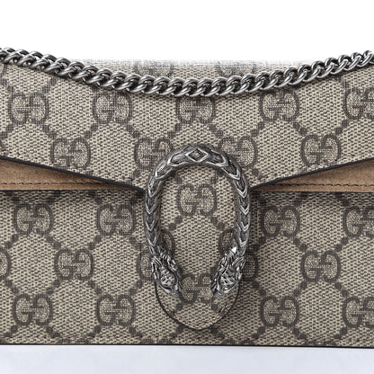 Gucci GG Supreme Monogram Super Mini Dionysus Shoulder Bag Taupe 7 of 9