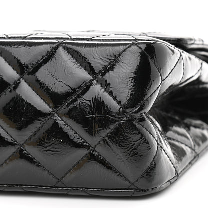 Chanel Distressed Patent Quilted 2.55 Reissue 227 Flap Black 10 of 11