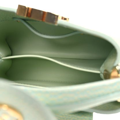 Louis Vuitton Taurillon Summer Stardust Mini Capucines Vert D'eau 8 of 13