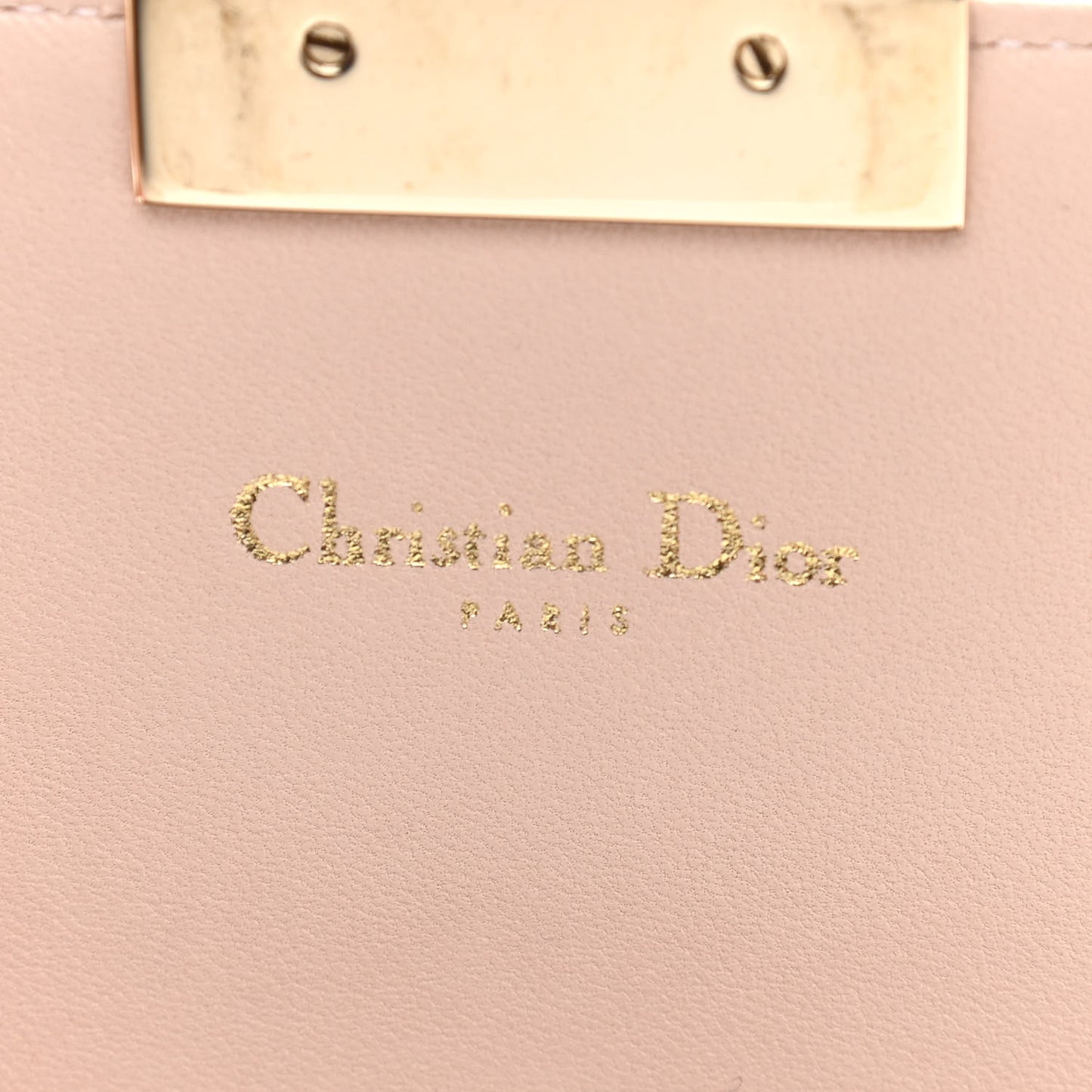 Lambskin Cannage Miss Dior Promenade Pouch Beige