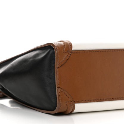 Celine Smooth Calfskin Nano Tri-Color Luggage Brown 9 of 20