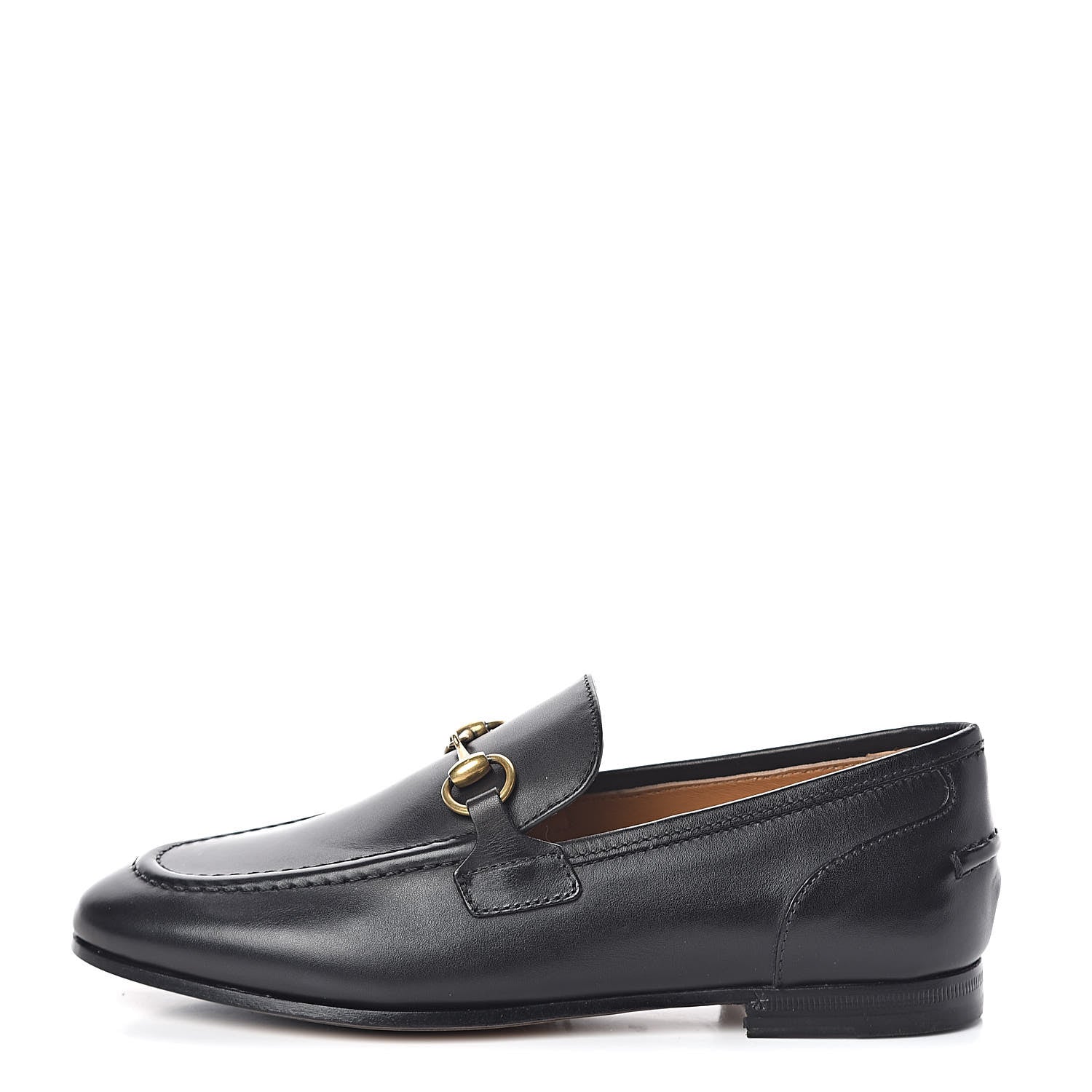 Gucci Calfskin Womens Jordaan Loafers 34 Black 1 of 13