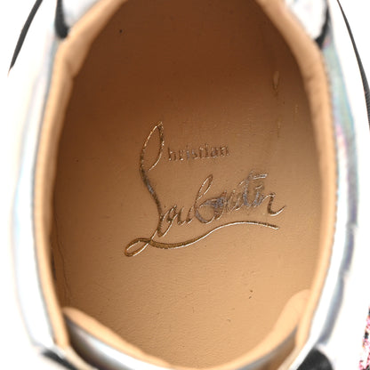 Christian Louboutin Patent Womens Vieira Spiked Flat Comete Sneakers 38.5 Multicolor 7 of 8