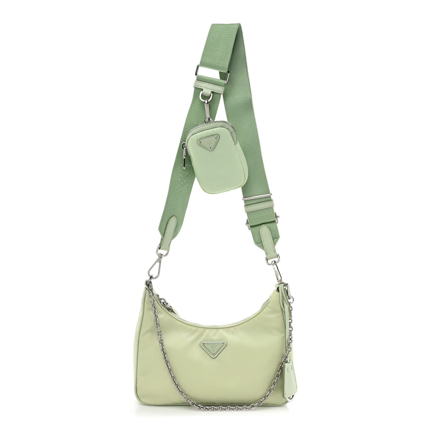 Prada Re-Nylon Saffiano Re-Edition 2005 Shoulder Bag Acqua 1 of 10