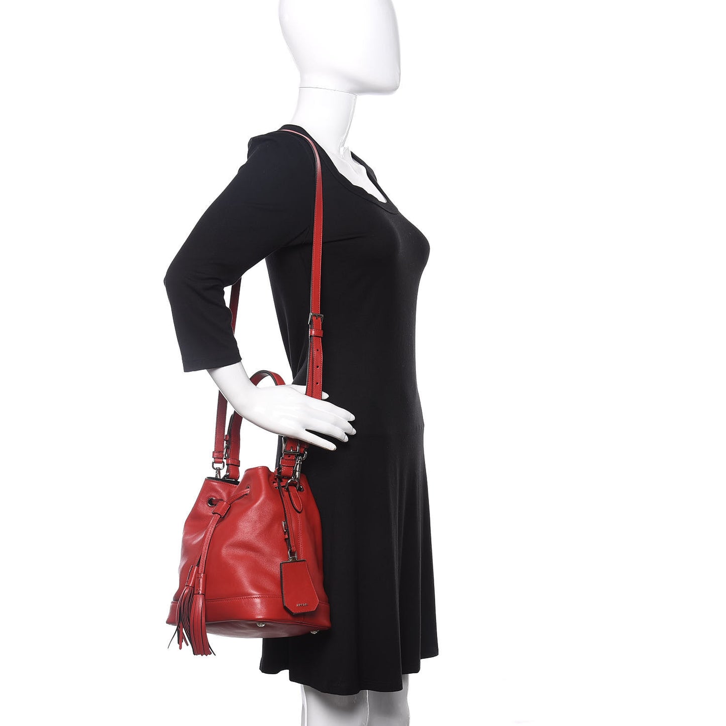 Soft Calfskin Bucket Bag Fuoco