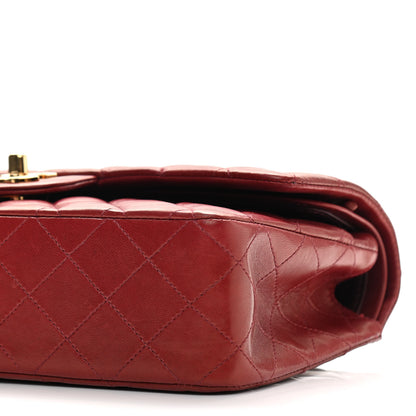 Chanel Lambskin Quilted Medium Double Flap Dark Bordeaux 10 of 10