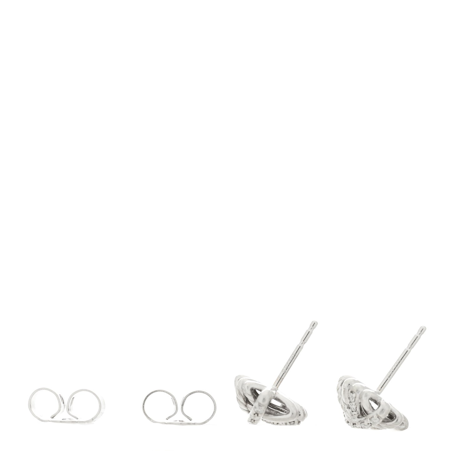 Sterling Silver Diamond 11mm Crossover Earrings