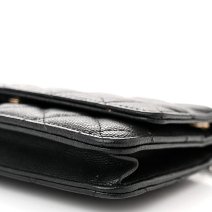 Chanel Caviar Quilted Wallet on Chain WOC Black 11 of 15