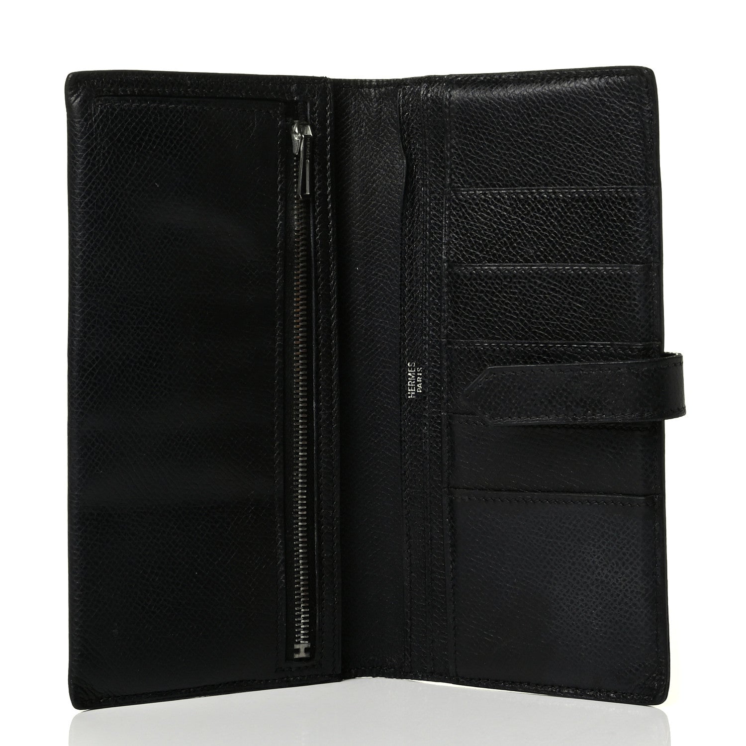 Hermes Epsom Bearn Gusset Wallet Black 4 of 8
