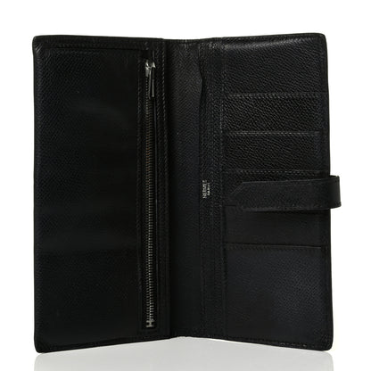 Hermes Epsom Bearn Gusset Wallet Black 4 of 8