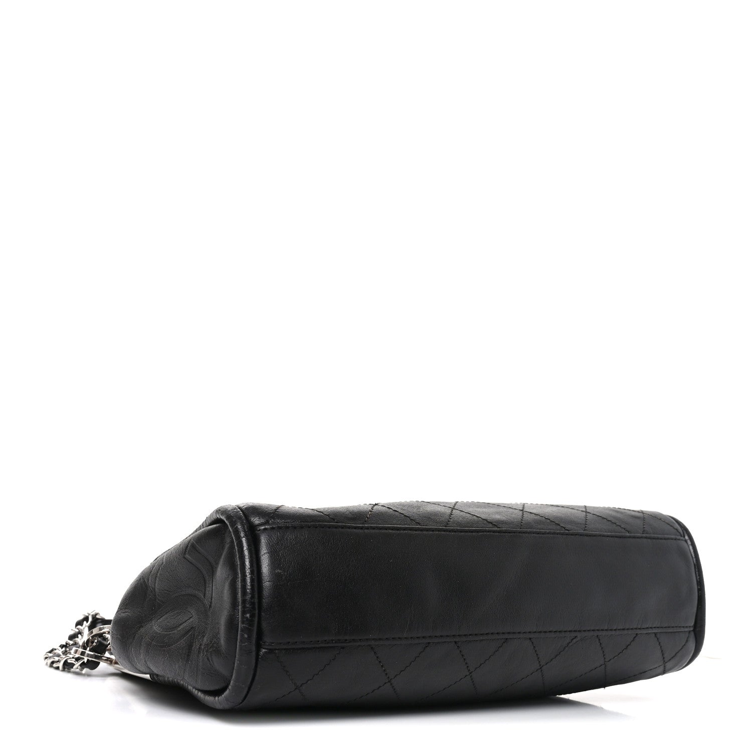 Chanel Lambskin Stitched Medium Ultimate Soft Tote Black 4 of 10