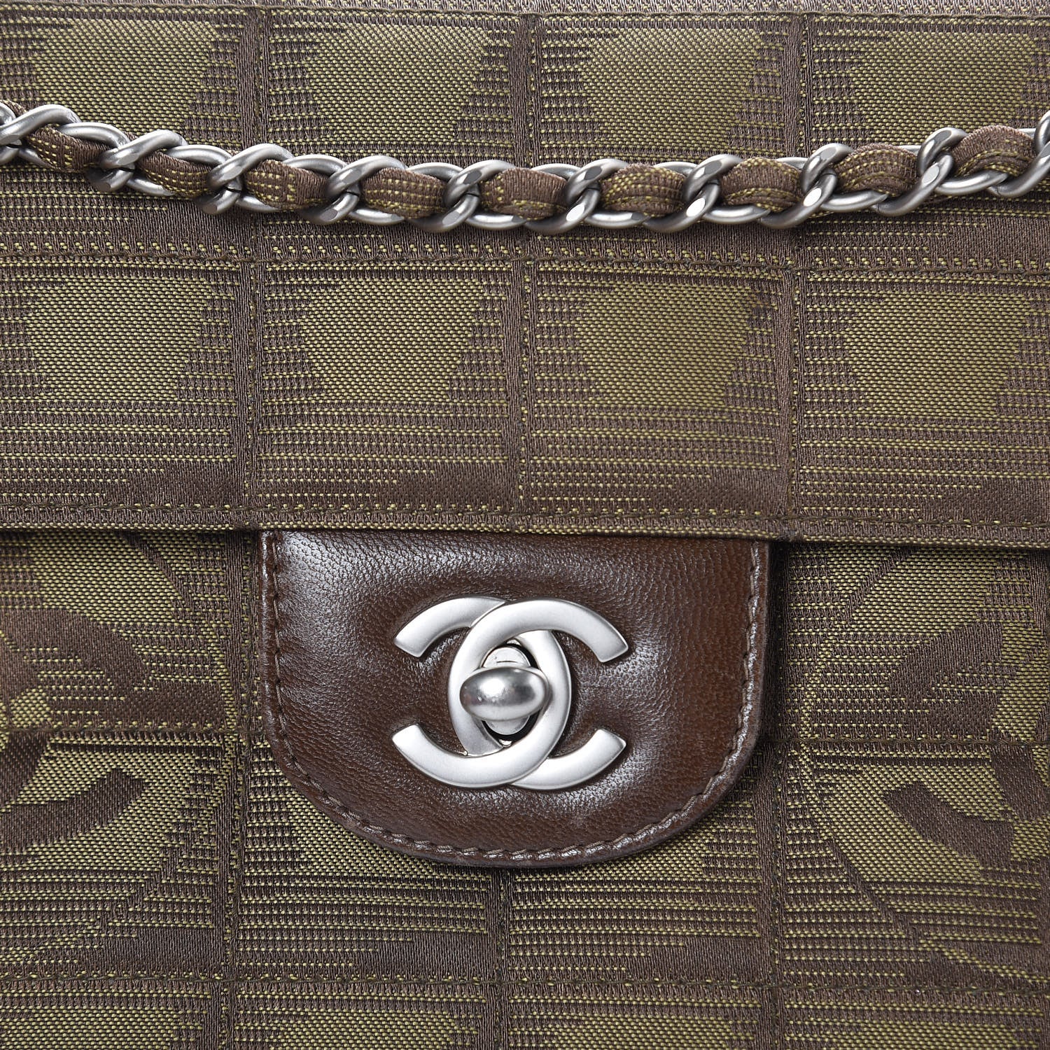 Chanel Nylon Travel East West Flap Brown 7 of 10