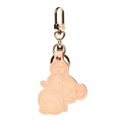 Louis Vuitton Vachetta Monogram Panda Key Ring Bag Charm 1 of 3