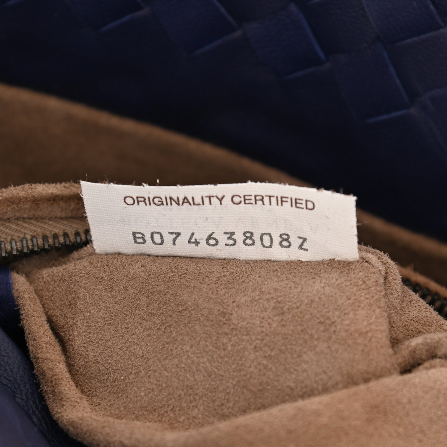 Nappa Intrecciato Bella Tote Navy