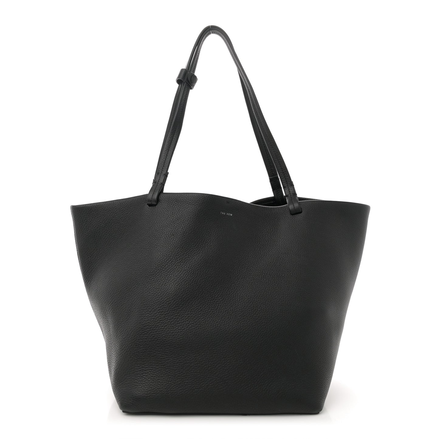 Grained Calfskin Park Tote Three Black