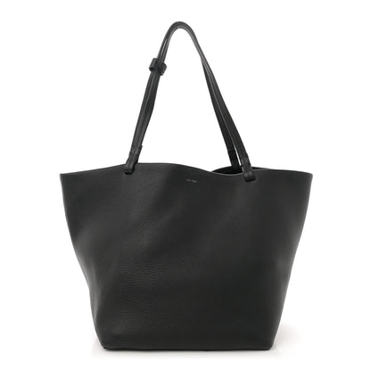 The Row Grained Calfskin Park Tote Three Black 1 of 11