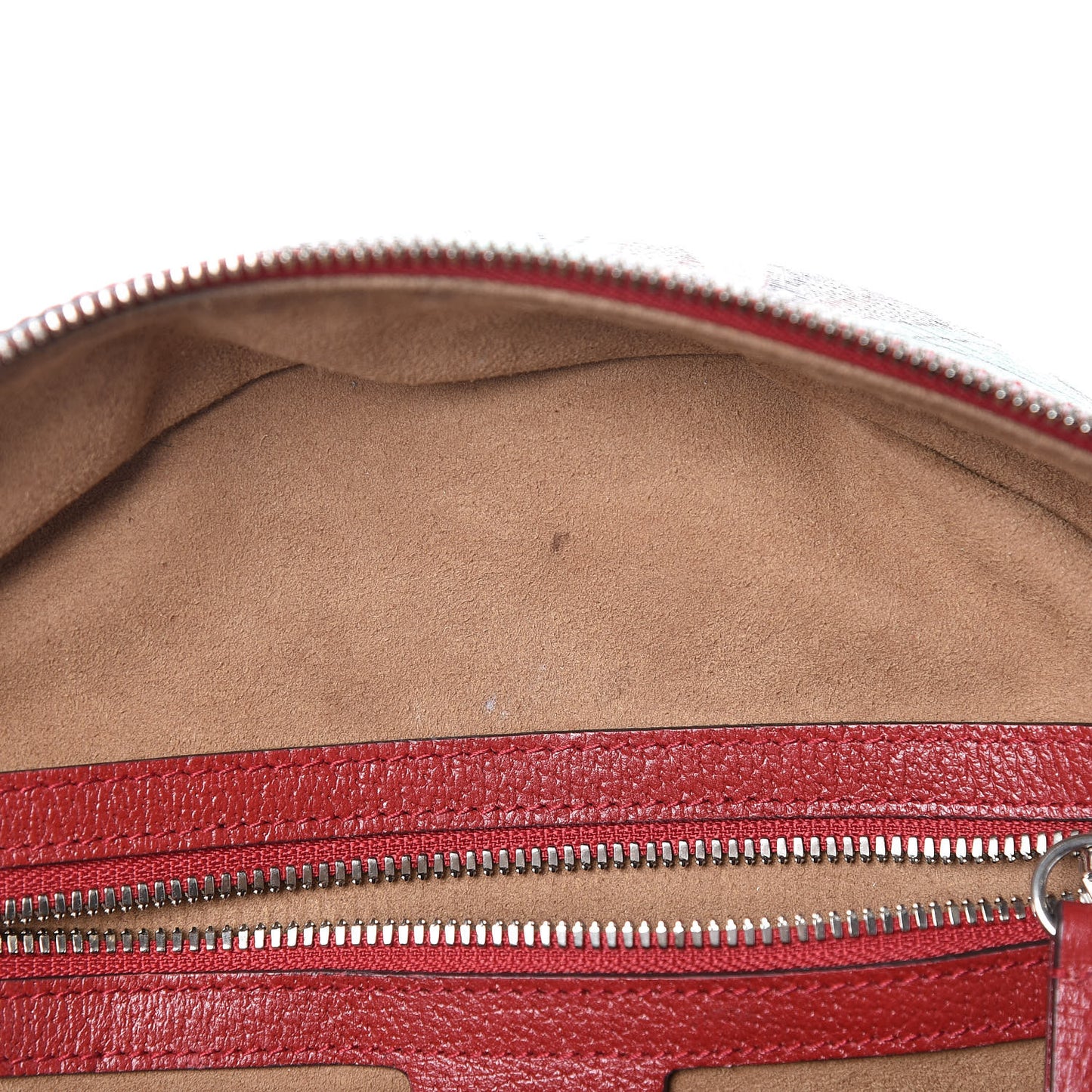 GG Supreme Monogram Tian Web Small Day Backpack Beige Multicolor Red