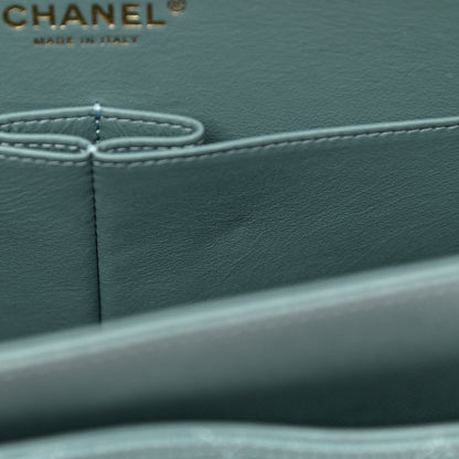 Chanel Iridescent Caviar Quilted Jumbo Double Flap Light Blue 11 of 11