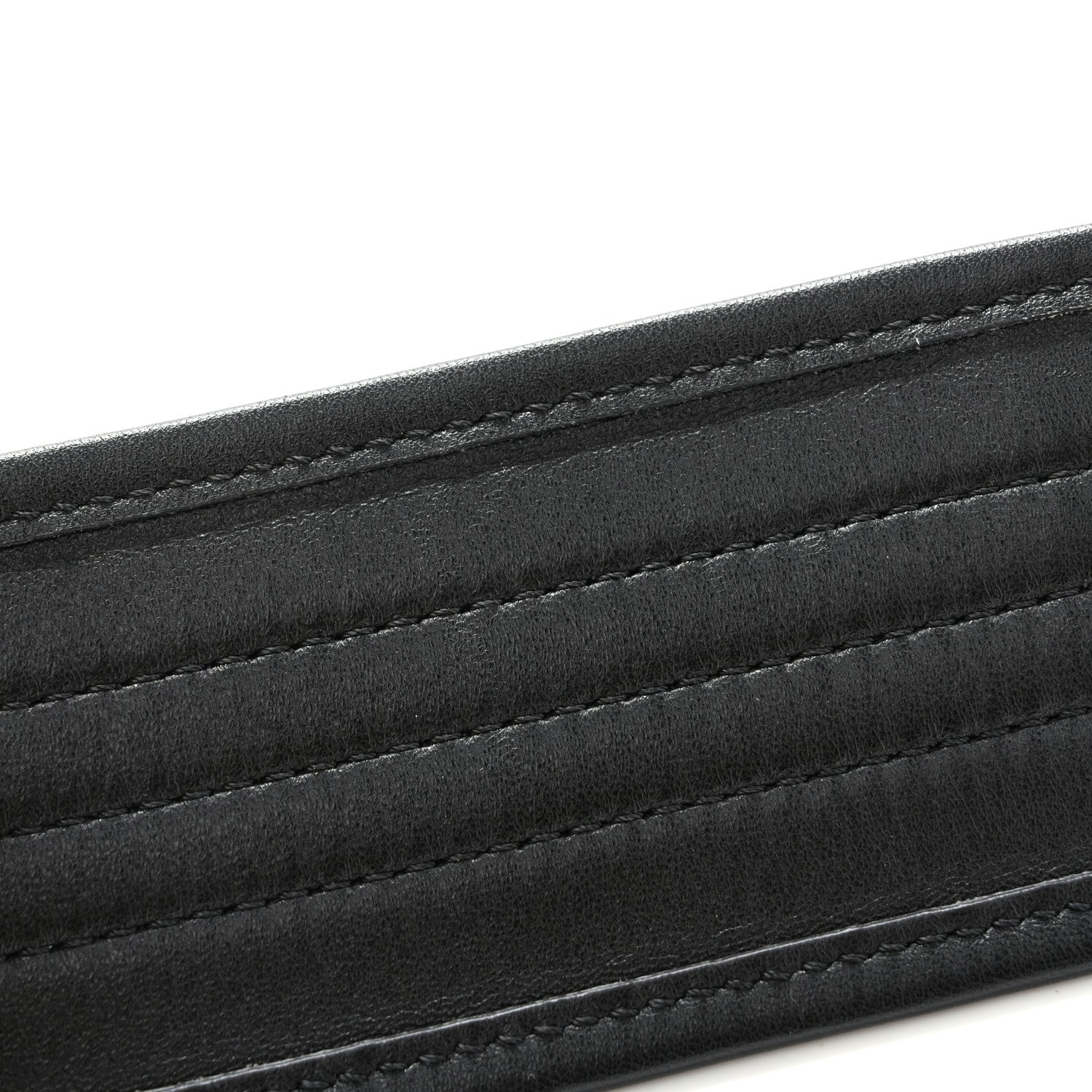 Fendi Shiny Nappa Trapuntata Shoulder Strap Black 4 of 5