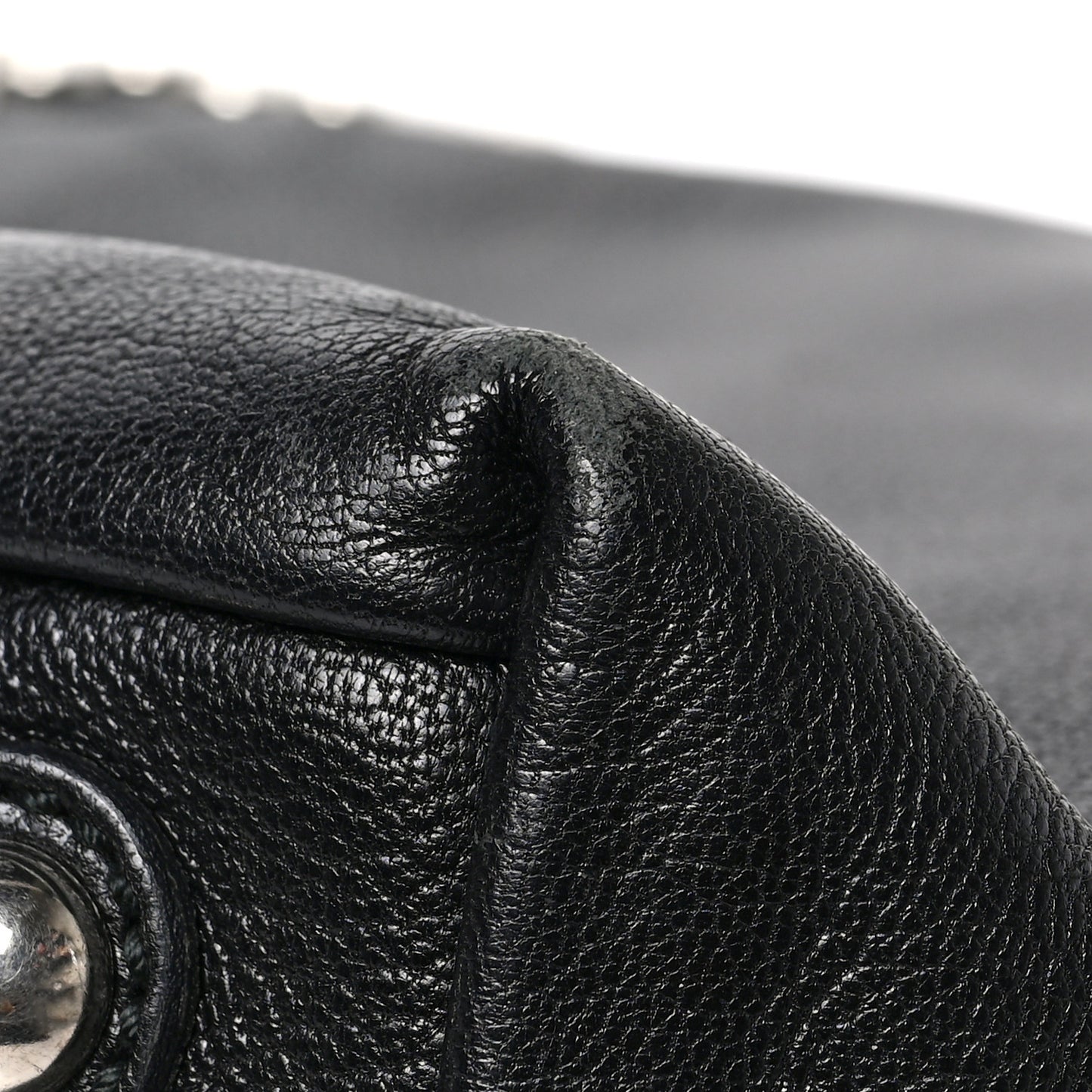 Calfskin Studded Easy Sac Black