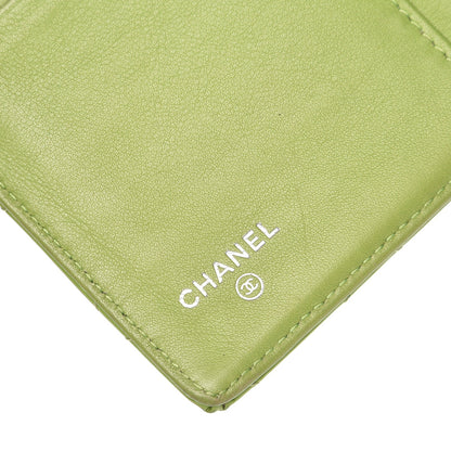 Chanel Patent Quilted Brilliant Yen Wallet Green 11 of 14