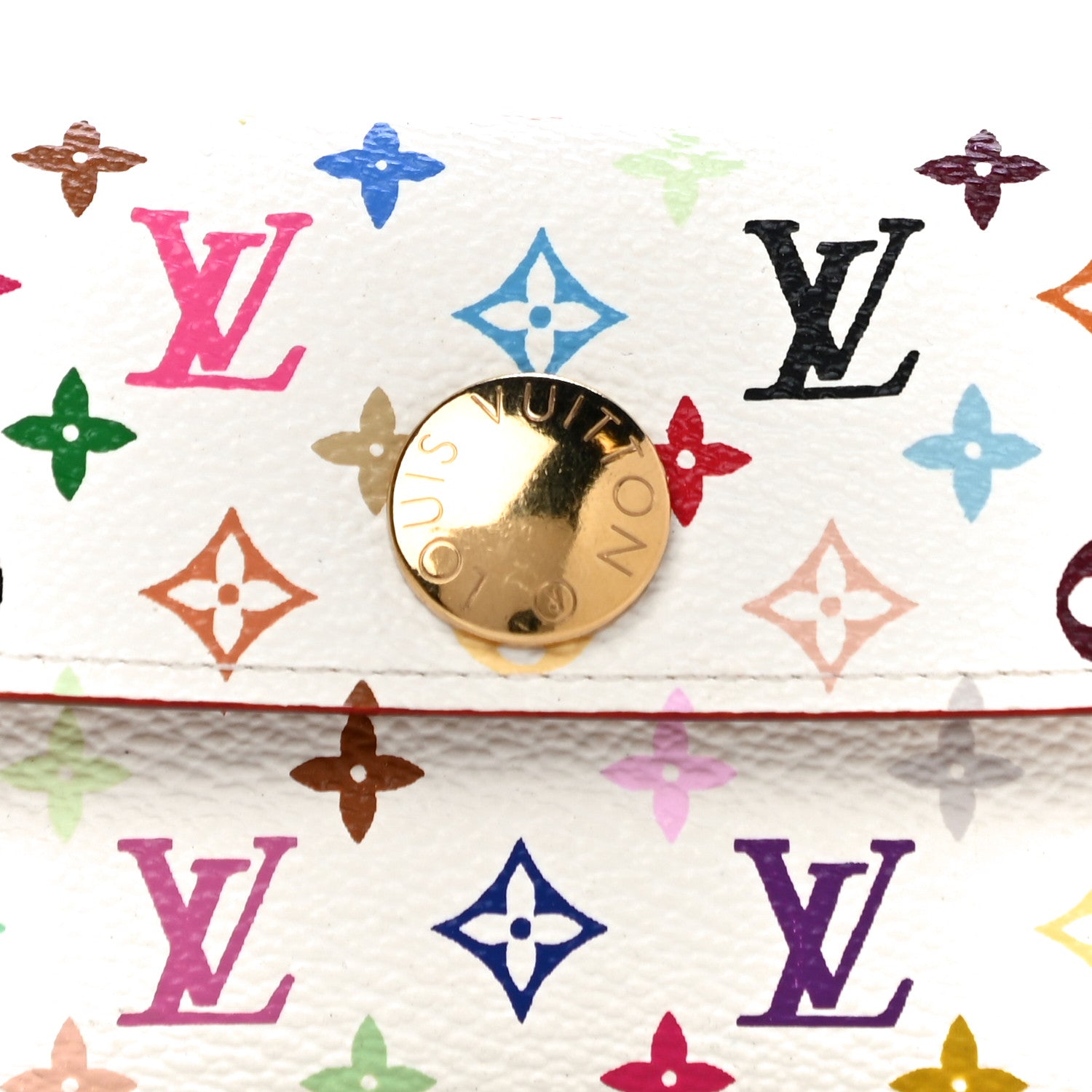 Louis Vuitton Monogram Multicolor Business Card Holder White 7 of 10