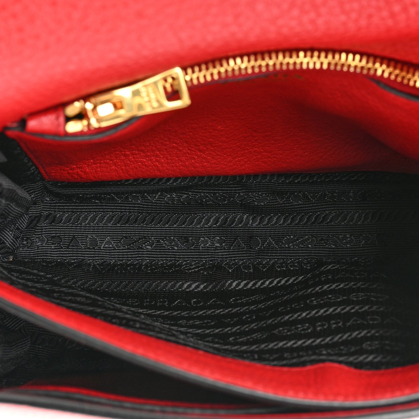 Vitello Daino Flap Crossbody Red