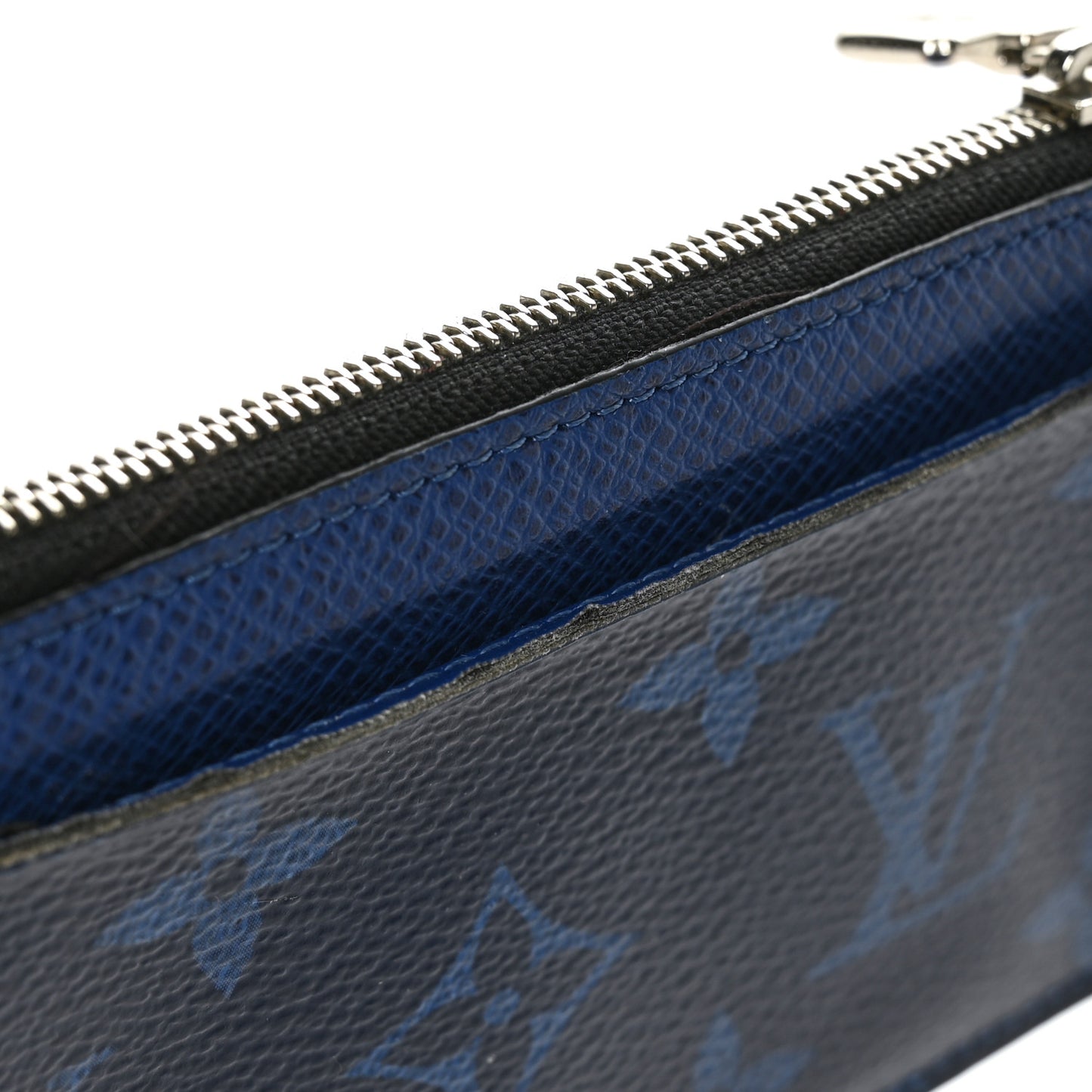 Monogram Taiga Coin Card Holder Cobalt