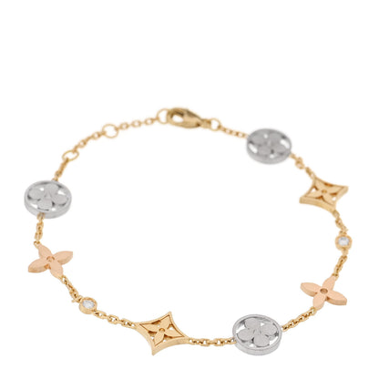 Louis Vuitton 18K Yellow White Pink Gold Diamond Idylle Blossom Bracelet 1 of 3