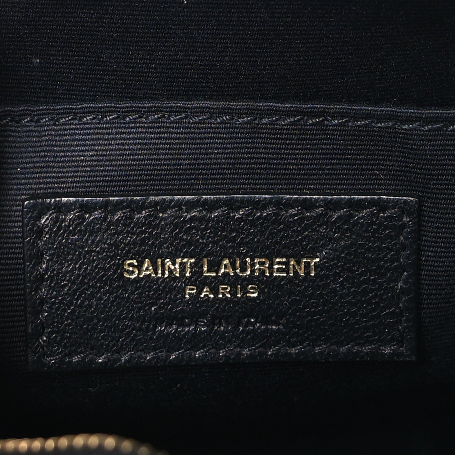 Saint Laurent Smooth Calfskin Suede Leopard Print Round Vinyle Camera Bag Black 6 of 10