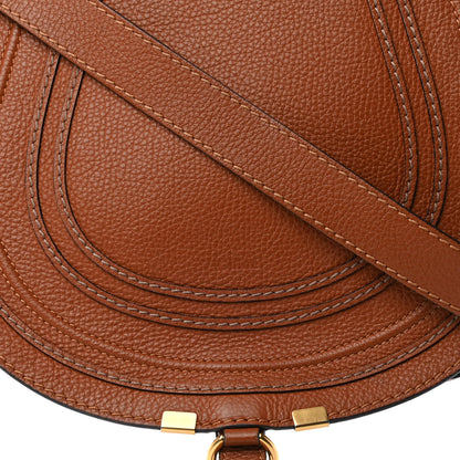Chloe Calfskin Medium Marcie Round Crossbody Bag Tan 9 of 19
