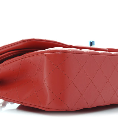 Chanel Lambskin Quilted Medium Double Flap Red 8 of 10