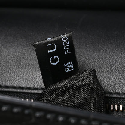 Gucci Crocodile Medium GG Marmont Top Handle Bag Black 8 of 12