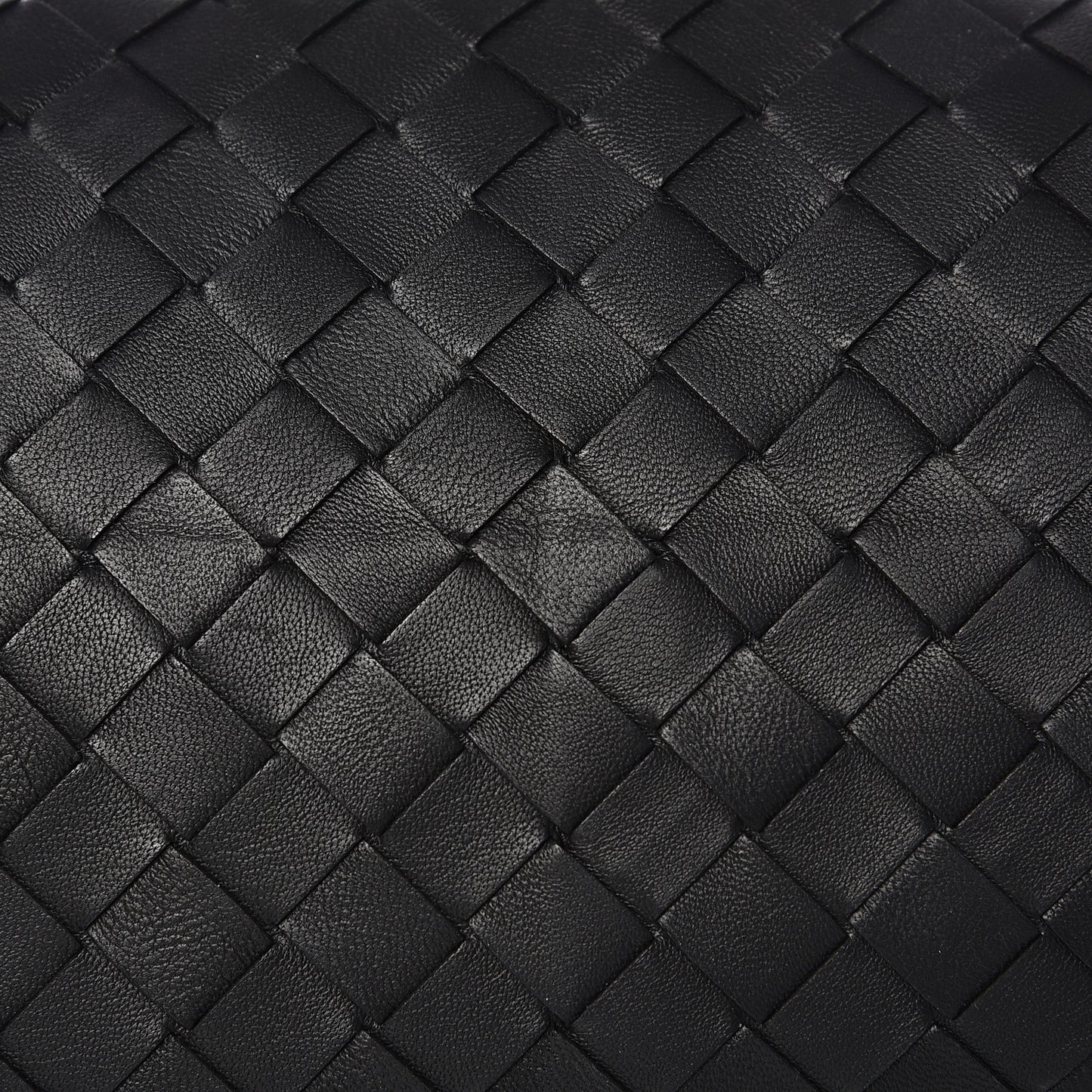 Nappa Maxi Intreccio The Pouch Oversized Clutch Black