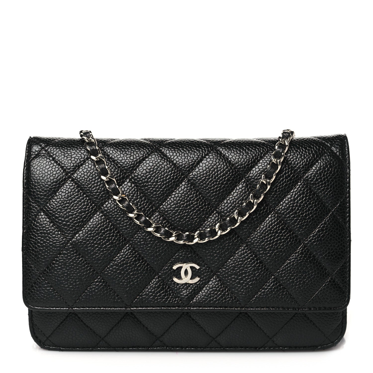 Chanel Caviar Quilted Wallet on Chain WOC Black 1 of 11