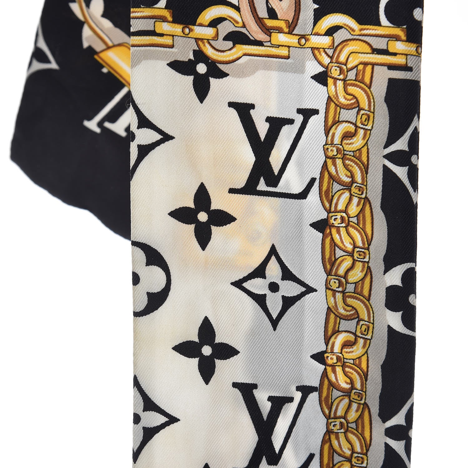 Louis Vuitton Silk Monogram Confidential Bandeau Black 5 of 6